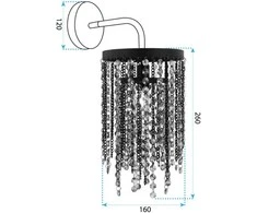 Sieninis šviestuvas Toolight LED SIENINĖ LAMPA APP1315-W Juodas