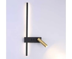 Sieninis šviestuvas Toolight LED SIENINĖ LAMPA APP1439-W RIGHT Juodas GOLD