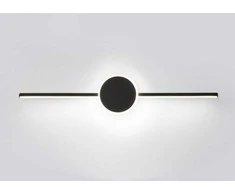 Toolight LED sieninis šviestuvas 60CM APP849-1W ROUND Juodas