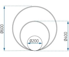Pakabinamas šviestuvas Toolight LED šviestuvas su pilotu APP803-C Auksinis