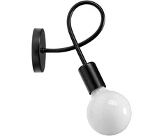 Sieninis šviestuvas Toolight Lempos sieninė lempa Metal Loft PARADISE Juodas 392199
