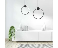 Lubinis šviestuvas Toolight Lubų šviestuvas LED APP1398-CP Juodas 50cm