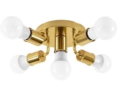 Pakabinamas šviestuvas Toolight Lubų šviestuvas "Plafond" 6 žiedų metalinis juodas APP709-6C