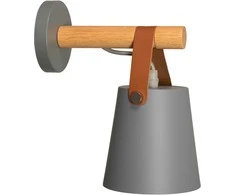 Sieninis šviestuvas Toolight Metalinė sieninė lempa su juostele pilka APP468-1W Pilkas