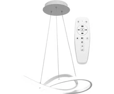 Pakabinamas šviestuvas Toolight Moderni LED pakabinama lubų lempa Ring+nuotolinio valdymo pultas APP392-CP Baltas