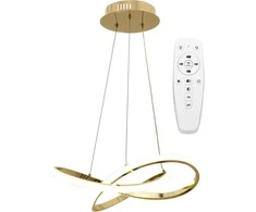 Pakabinamas šviestuvas Toolight Moderni LED pakabinama lubų lempa Ring+nuotolinio valdymo pultas APP390-CP auksas