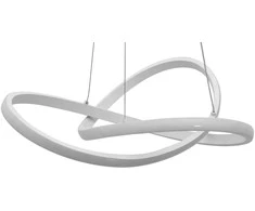 Pakabinamas šviestuvas Toolight Moderni LED pakabinama lubų lempa Ring+nuotolinio valdymo pultas APP392-CP Baltas