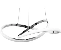 Pakabinamas šviestuvas Toolight Modernus LED Šviestuvas Ring+nuotolinio valdymo pultas APP389-CP Chrominis
