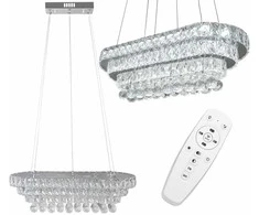 Pakabinamas šviestuvas Toolight Pakabinama lubų lempos krištolas LED 102W nuotolinio valdymo pultas APP417-CP