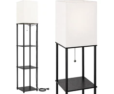 Toolight Pastatomas Grindų Šviestuvas Jnh050-1f Baltas Su Lentynomis
