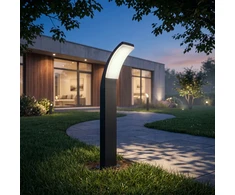 Toolight Pastatomas Sodo Led Šviestuvas Jnh033-g Juodas