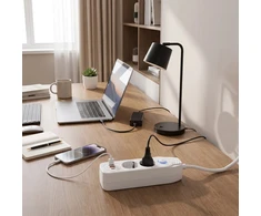 Toolight Prailgintuvas Maitinimo Blokas 2 Lizdai + 2x Usb-a + Usb-c Jnh024-3b Baltas