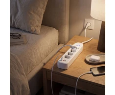 Toolight Prailgintuvas Maitinimo Blokas 4 Lizdai + 2x Usb-a + Usb-c Jnh025-4b Baltas