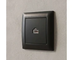 Toolight Rj45 Lizdas Su Rėmeliu Oste Jnh010-s Juodas