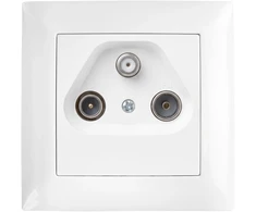 Toolight Rtv-sat Antenos Lizdas Su Rėmeliu Oste Jnh011-a Baltas