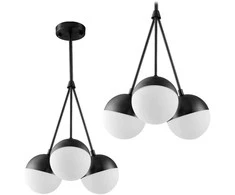 Pakabinamas šviestuvas Toolight Sidabrinis chromuotas modernus metalinis lubinis šviestuvas