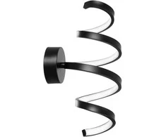 Sieninis šviestuvas Toolight SIENINĖ LAMPA LED SIENINĖ LAMPA SPRING APP826-W Juodas Matinis