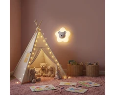 Toolight SIENINIS ŠVIESTUVAS LED G181-W Baltas BEAR