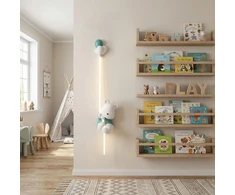 Sieninis šviestuvas Toolight KINKIET ŚCIENNY LED LAMPA DO POKOJU DZIECIĘCEGO MIŚ Naktinė lempa DLA DZIECI