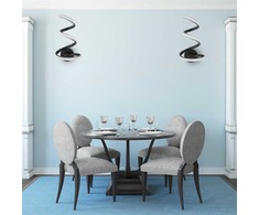Sieninis šviestuvas Toolight SPRING UP LED BILIETAS APP829-W Juodas MATINIS