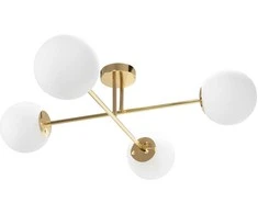Toolight Stiklo sferos lubinis šviestuvas APP1248-4CP Gold