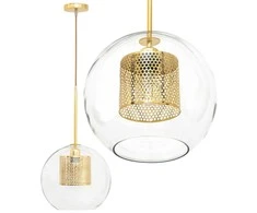 Pakabinamas šviestuvas Toolight Stiklo šviestuvas Gold Loft APP554-1CP 20cm