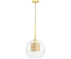 Pakabinamas šviestuvas Toolight Stiklo šviestuvas Gold Loft APP554-1CP 20cm