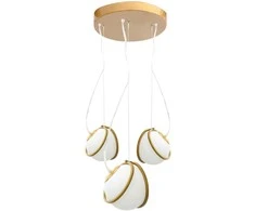 Pakabinamas šviestuvas Toolight Šviestuvas APP1090-3 CP GOLD Baltas