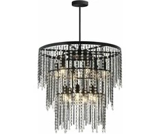 Pakabinamas šviestuvas Toolight Šviestuvas Cristal APP1314-CP Juodas