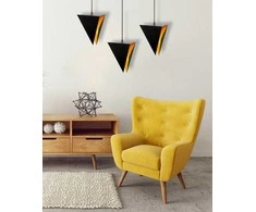 Pakabinamas šviestuvas Toolight Šviestuvas geometrinis trigubis Juodas APP254-3CP