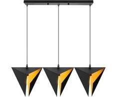 Pakabinamas šviestuvas Toolight Šviestuvas geometrinis trigubis Juodas APP254-3CP
