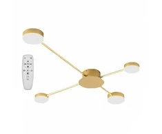Lubinis šviestuvas Toolight Šviestuvas lubinis 4-stipinų GOLD LED APP520-4C
