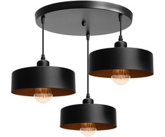 Lubinis šviestuvas Toolight Šviestuvas Lubinis APP1334-3CP Juodas Gold