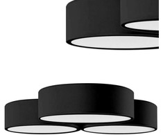 Lubinis šviestuvas Toolight Šviestuvas lubinis APP878-C Triple Juodas 3x40cm
