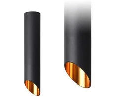 Lubinis šviestuvas Toolight Šviestuvas lubinis Juodas GOLD 30 CM APP572-1C