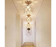Sieninis šviestuvas Toolight Šviestuvas lubinis krištalo Loft/Gold APP205-1C