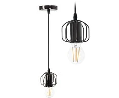 Lubinis šviestuvas Toolight Šviestuvas lubinis Loft juodas shine APP595-1CP