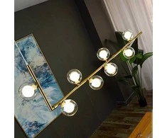 Lubinis šviestuvas Toolight Šviestuvas lubinis stikliniai rutuliai 8 vnt Gold APP615-8CP