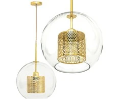 Pakabinamas šviestuvas Toolight Šviestuvas lubinis stiklo Gold Loft APP556-1CP 30cm