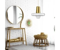 Pakabinamas šviestuvas Toolight Šviestuvas lubinis stiklo Gold LED APP553-1CP