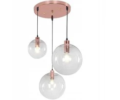 Pakabinamas šviestuvas Toolight Šviestuvas lubinis stiklo LASSI 20+25+30 cm