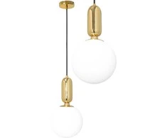 Pakabinamas šviestuvas Toolight Šviestuvas lubinis stiklo metalinis Gold APP474-1CP