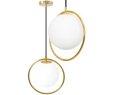 Lubinis šviestuvas Toolight Šviestuvas lubinis stiklo rutulys Baltas/Gold APP430-1CP