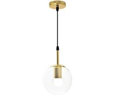 Pakabinamas šviestuvas Toolight Šviestuvas lubinis stiklo rutulys Gold APP686-1CP