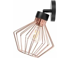 Sieninis šviestuvas Toolight Šviestuvas sieninis metalinis Loft Rose Juodas APP534-1W