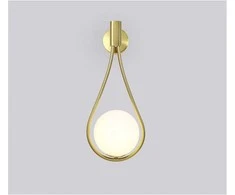 Sieninis šviestuvas Toolight Šviestuvas sieninis stiklo rutulys Gold APP603-1W