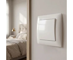 Toolight Viengubas Jungiklis Su Rėmeliu Oste Jnh006-w Baltas