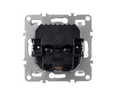 Toolight Viengubas Lizdas Su Įžeminimu + 2x Usb-a Oste Jnh003-g rusvai gelsvas