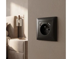 Toolight Viengubas Lizdas Su Įžeminimu + 2x Usb-a Oste Jnh003-g Juodas