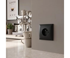 Toolight Viengubas Lizdas Su Įžeminimu Ir Rėmeliu Oste Jnh001-g Juodas